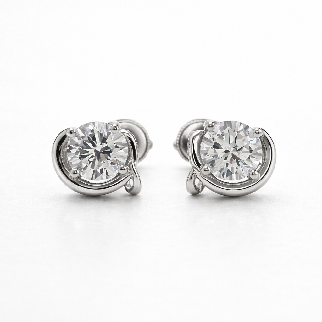 Orbit Spark 925 Sterling Silver Earrings