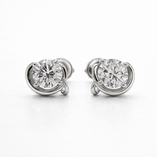 Orbit Spark 925 Sterling Silver Earrings