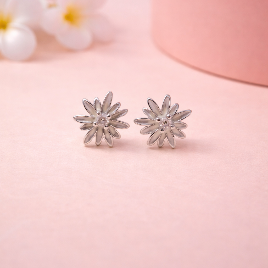 Daisy Glow 925 Sterling Silver Earrings