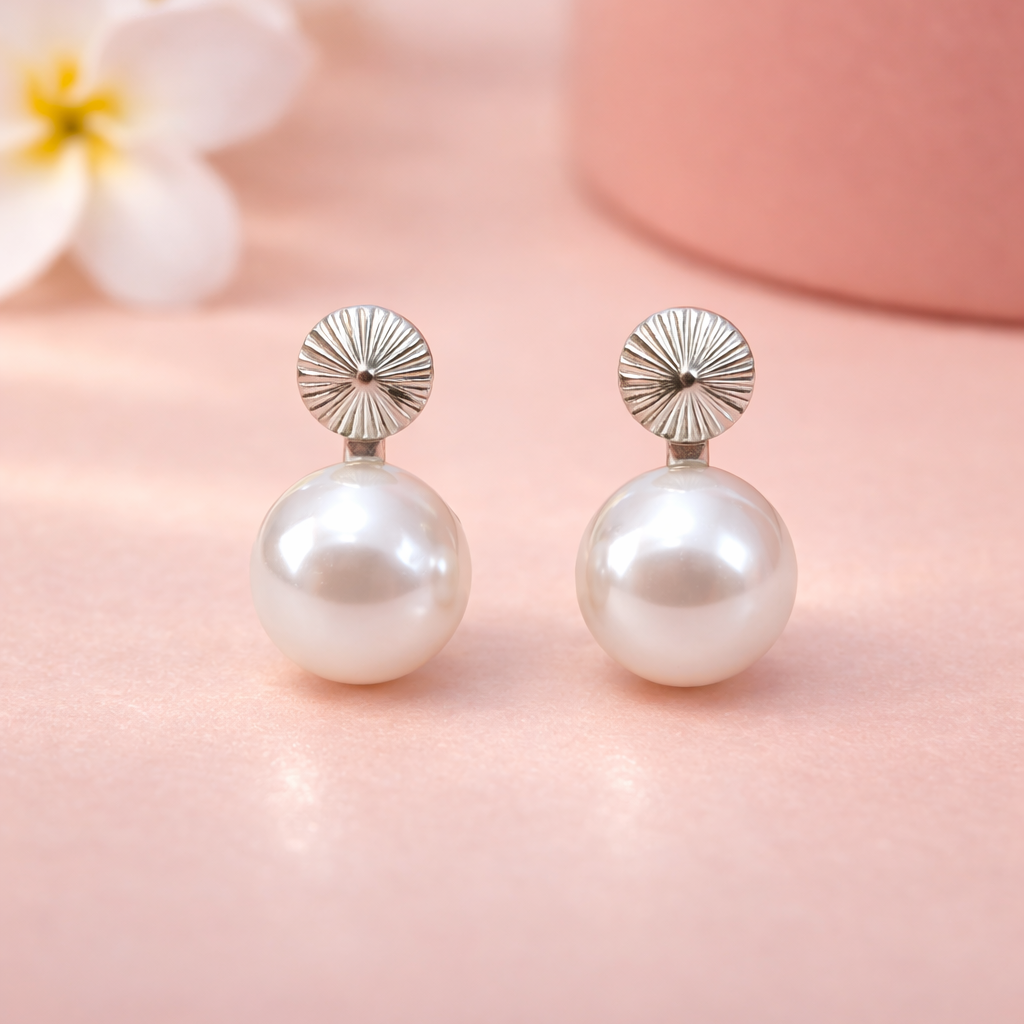 Luna Drop 925 Sterling Silver Earrings