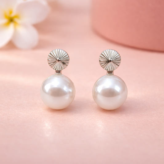Luna Drop 925 Sterling Silver Earrings