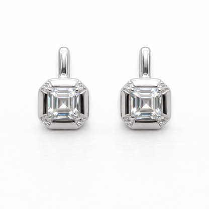 Ice Frame 925 Sterling Silver Earrings
