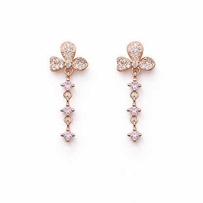 Blush Bloom 925 Sterling Silver Earrings