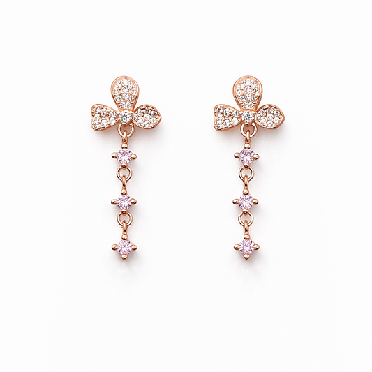 Blush Bloom 925 Sterling Silver Earrings
