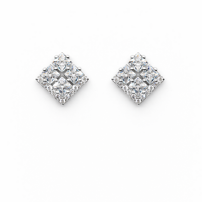 Ice Prism 925 Sterling Silver Earrings