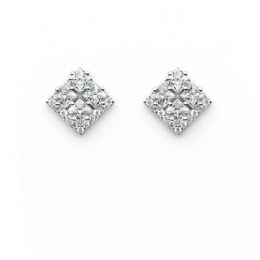 Ice Prism 925 Sterling Silver Earrings