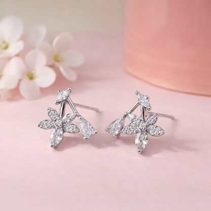 Petal Poise 925 Sterling Silver Earrings