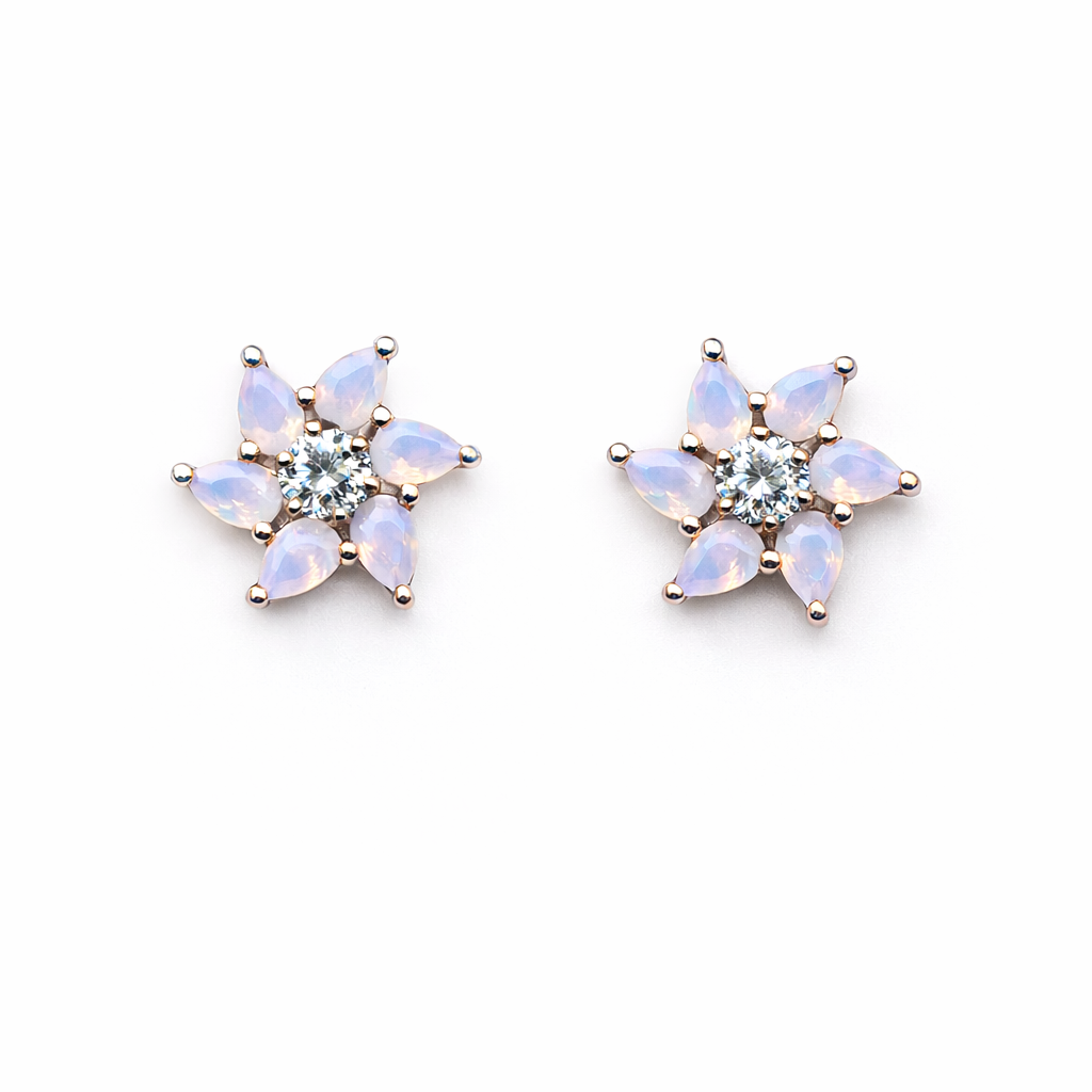 Aurora Petals 925 Sterling Silver Earrings