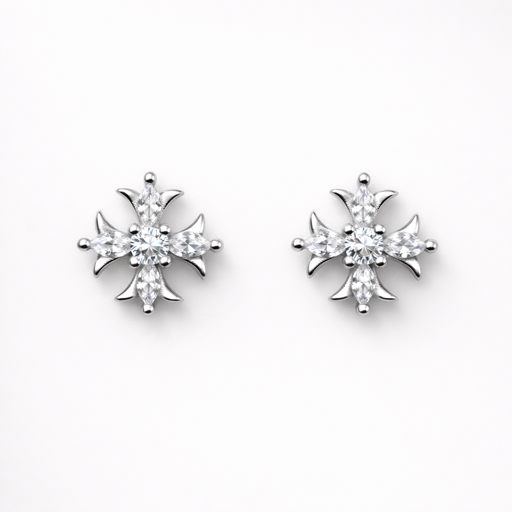 Starflare 925 Sterling Silver Earrings