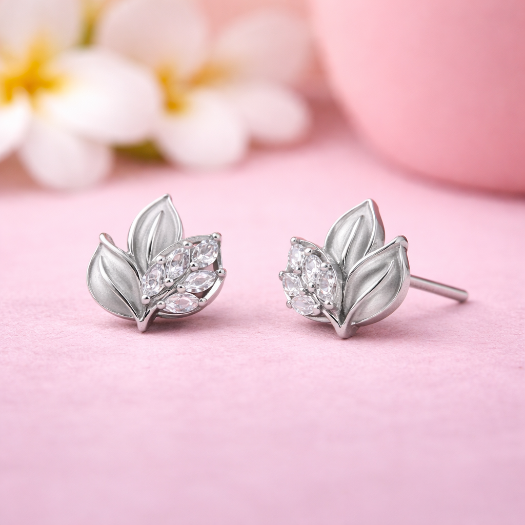 Silver Sprig 925 Sterling Silver Earrings