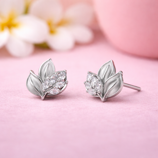 Silver Sprig 925 Sterling Silver Earrings
