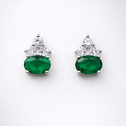 Trinity Spark 925 Sterling Silver Earrings