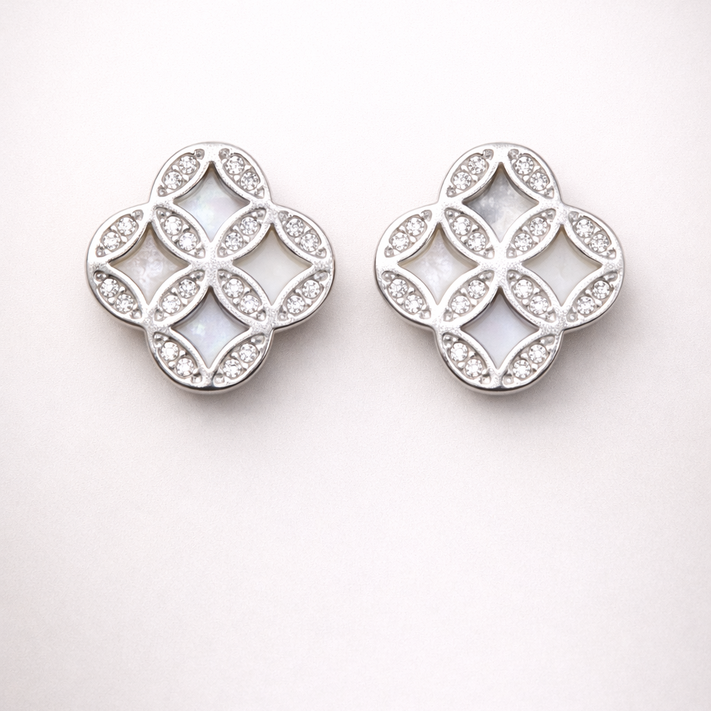 Celeste Mosaic 925 Sterling Silver Earrings
