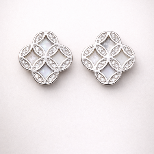 Celeste Mosaic 925 Sterling Silver Earrings
