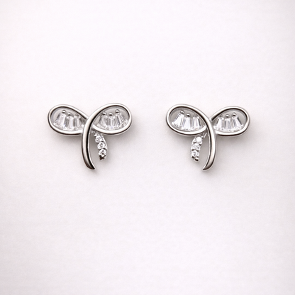 Dewdrop Leaf 925 Sterling Silver Earrings