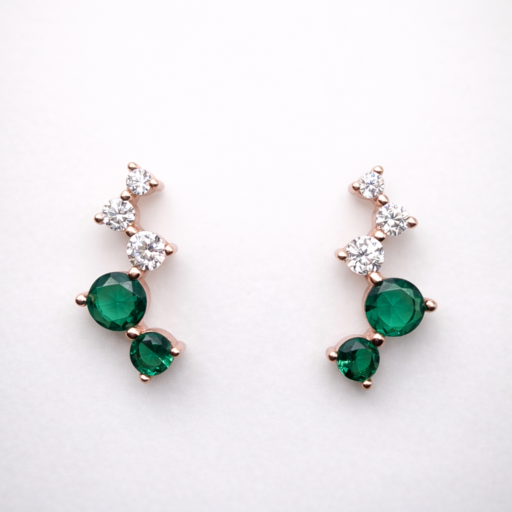 Emarald Trail 925 Sterling Silver Earrings