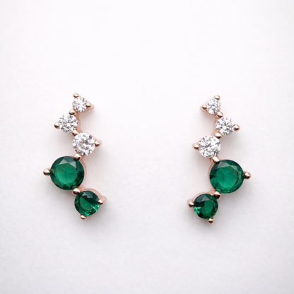 Emarald Trail 925 Sterling Silver Earrings