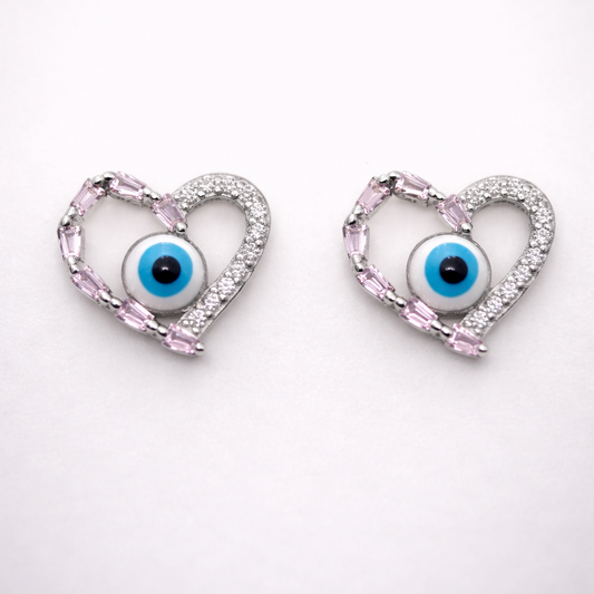 Guardian Heart 925 Sterling Silver Earrings