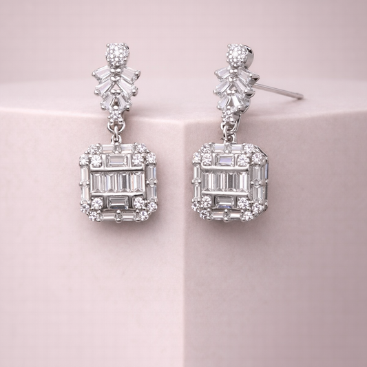 Deco Radiance 925 Sterling Silver Earrings