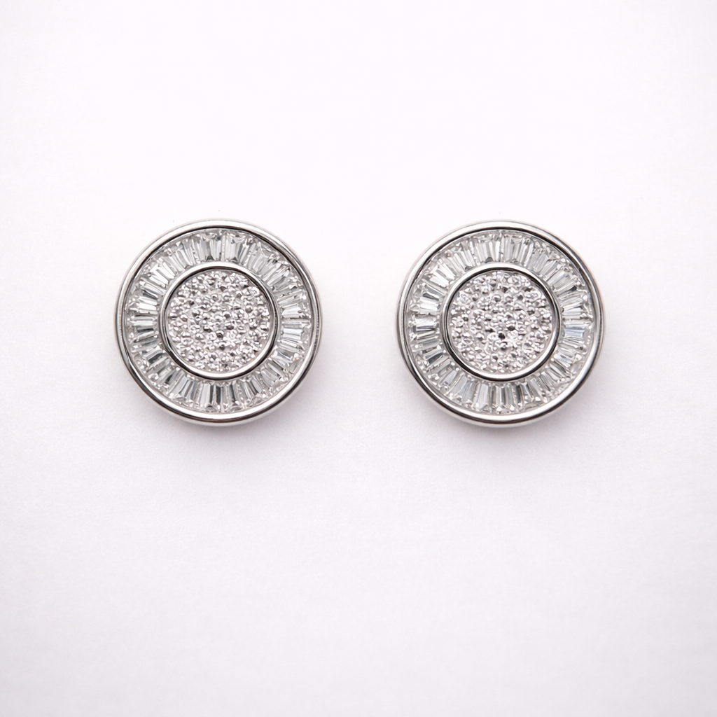 Radiant Orbit 925 Sterling Silver Earrings