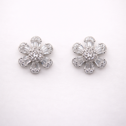 Radiant Daisy 925 Sterling Silver Earrings