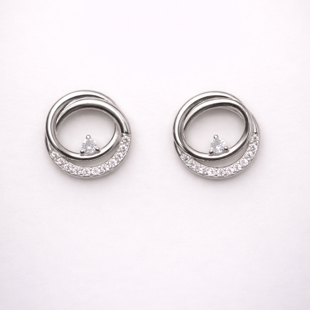 Orbit Silver 925 Sterling Silver Earrings