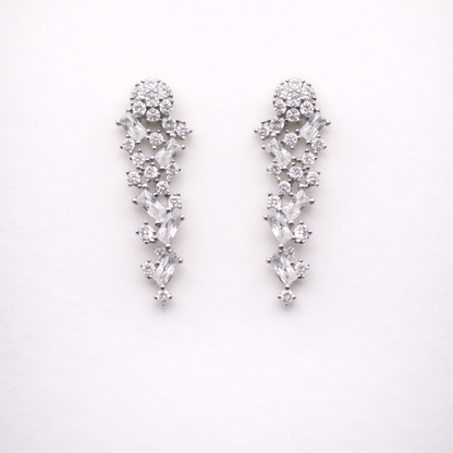 Cascade Lattice 925 Sterling Silver Earrings
