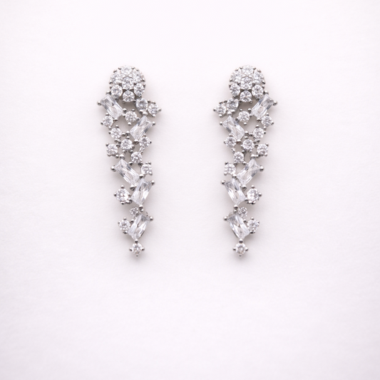 Cascade Lattice 925 Sterling Silver Earrings