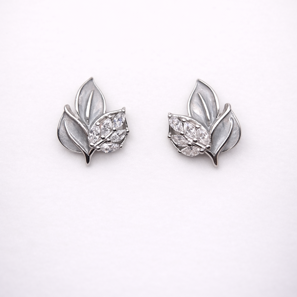 Silver Sprig 925 Sterling Silver Earrings