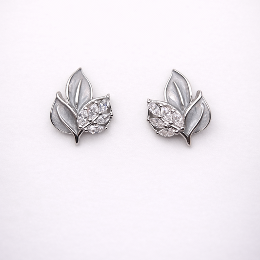 Silver Sprig 925 Sterling Silver Earrings