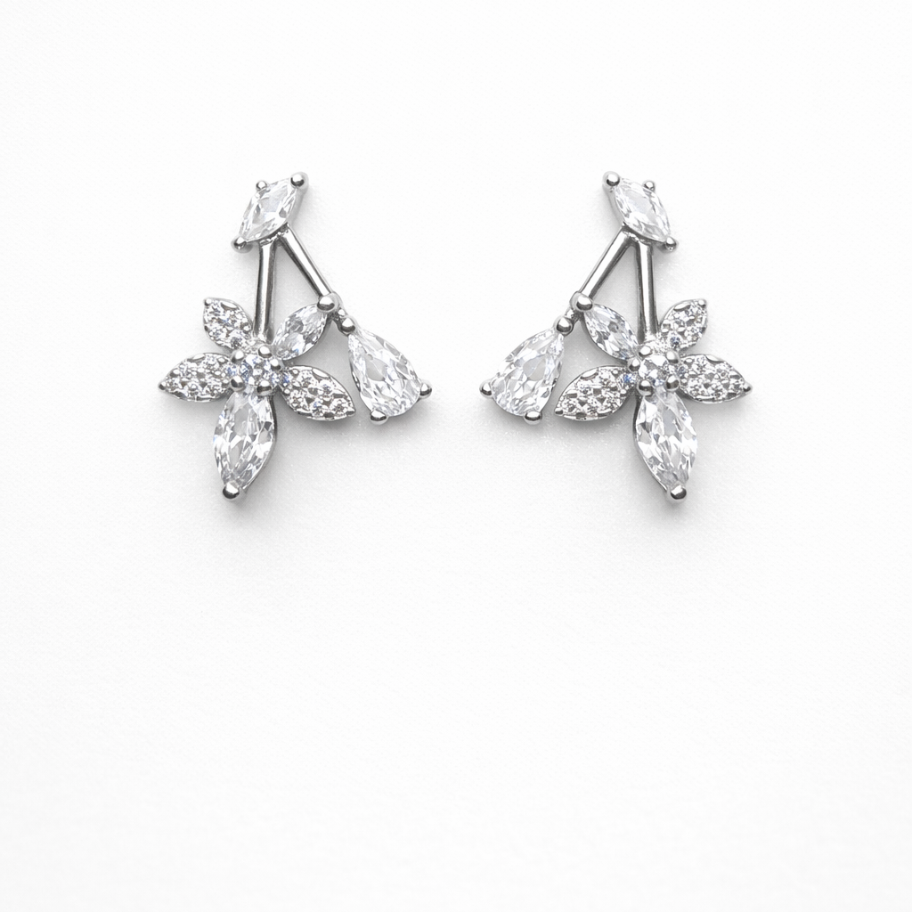 Petal Poise 925 Sterling Silver Earrings
