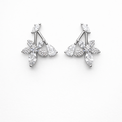 Petal Poise 925 Sterling Silver Earrings