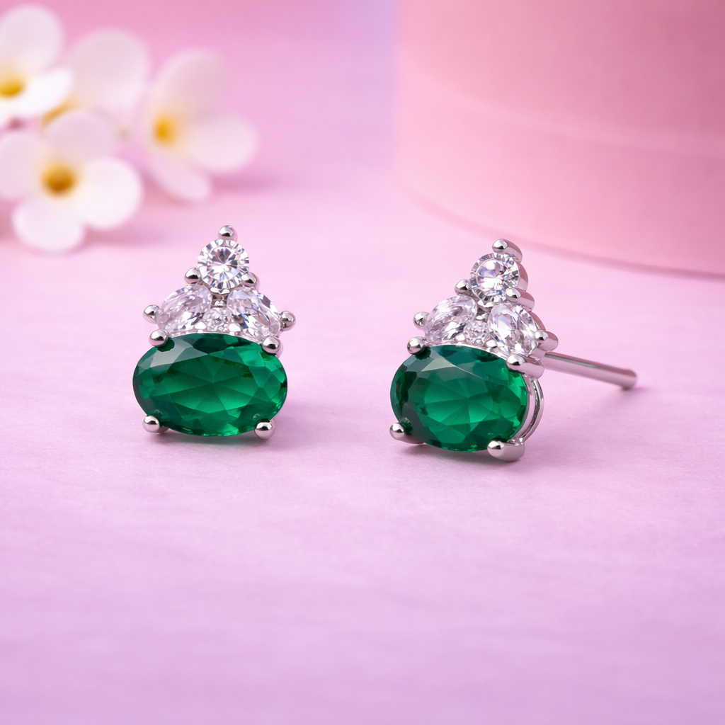 Trinity Spark 925 Sterling Silver Earrings