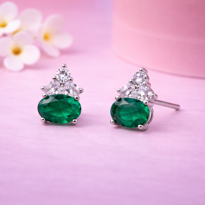 Trinity Spark 925 Sterling Silver Earrings