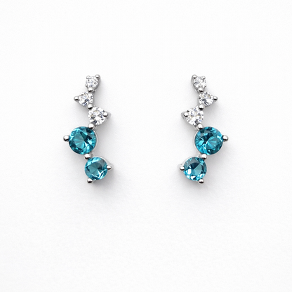 Aqua Trail 925 Sterling Silver Earrings