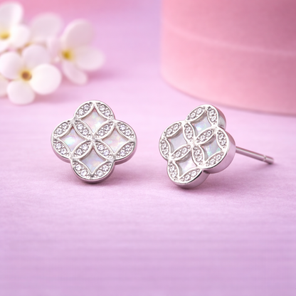 Celeste Mosaic 925 Sterling Silver Earrings