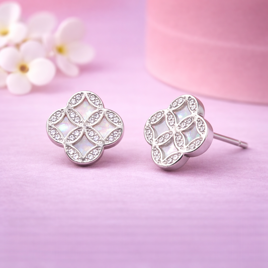 Celeste Mosaic 925 Sterling Silver Earrings