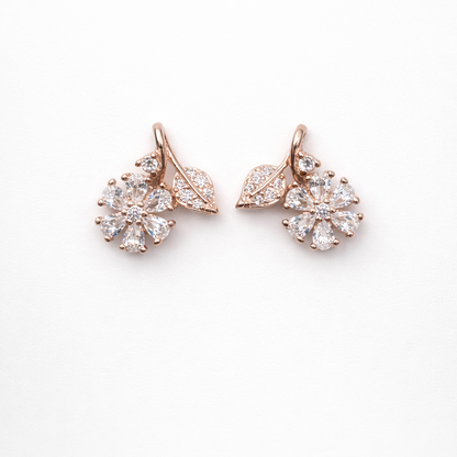 Petal Glint 925 Sterling Silver Earrings