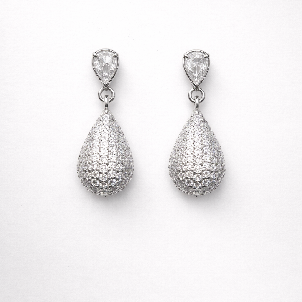 Lumière Drop 925 Sterling Silver Earrings