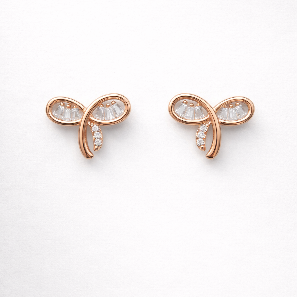 Dewdrop Leaf 925 Sterling Silver Earrings