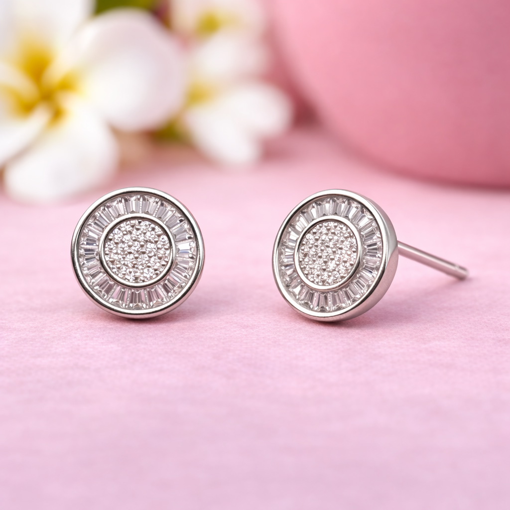 Radiant Orbit 925 Sterling Silver Earrings