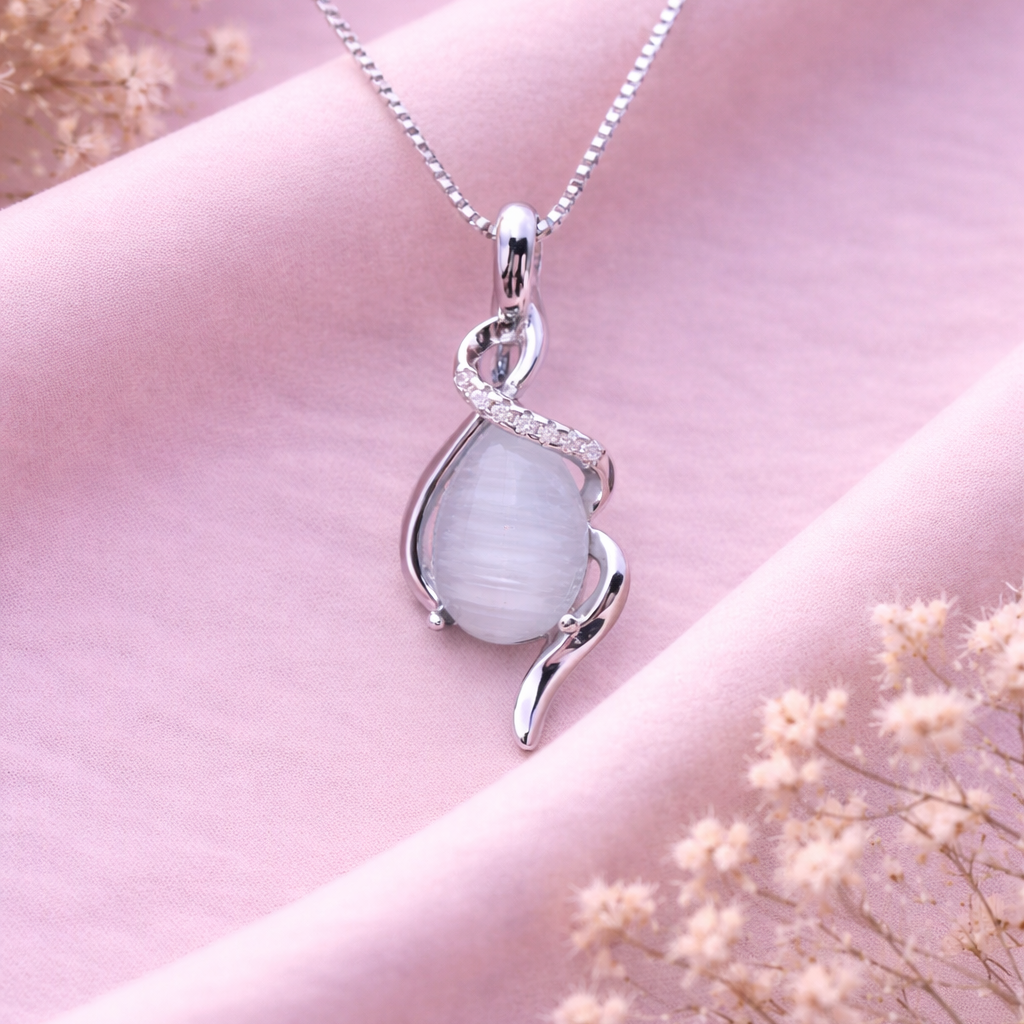Luna Flow 925 Sterling Silver Necklace