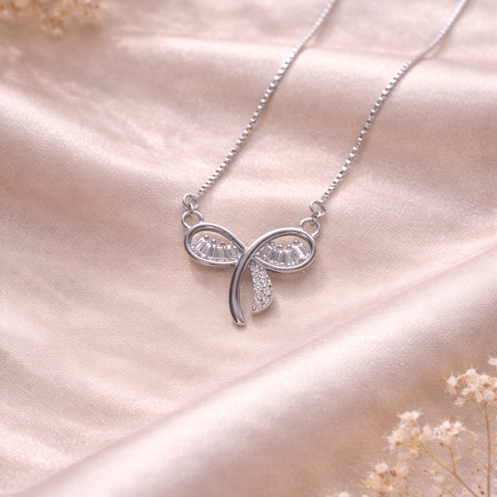 Eterna Twist 925 Sterling Silver Necklace