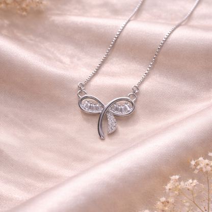Eterna Twist 925 Sterling Silver Necklace