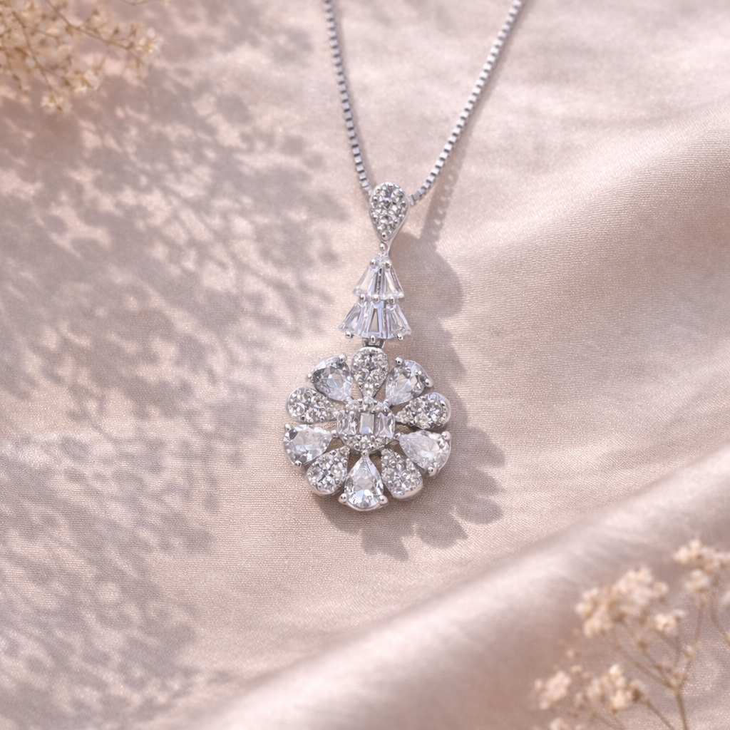 Starlume Drop 925 Sterling Silver Necklace