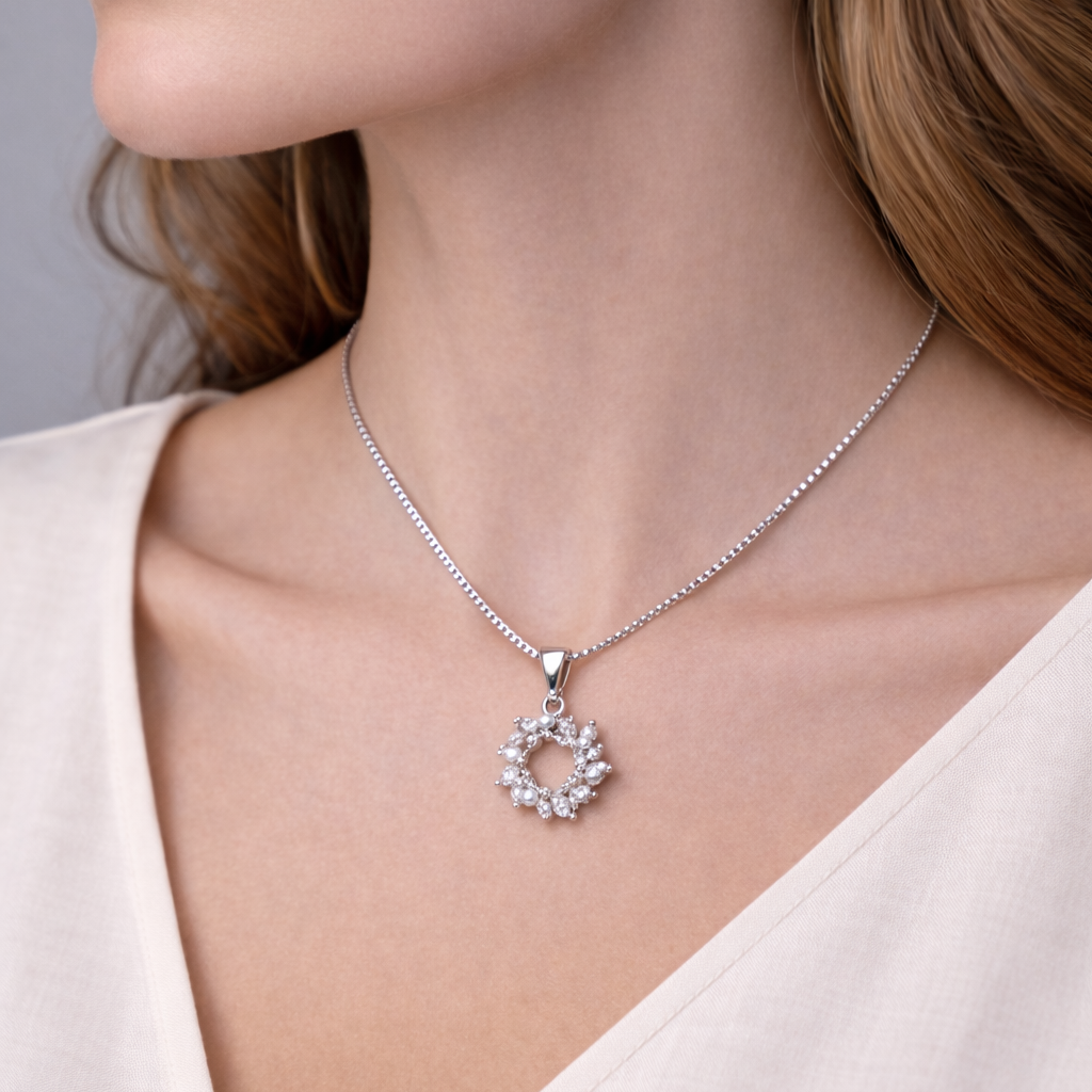 Ivora Pearl 925 Sterling Silver Necklace