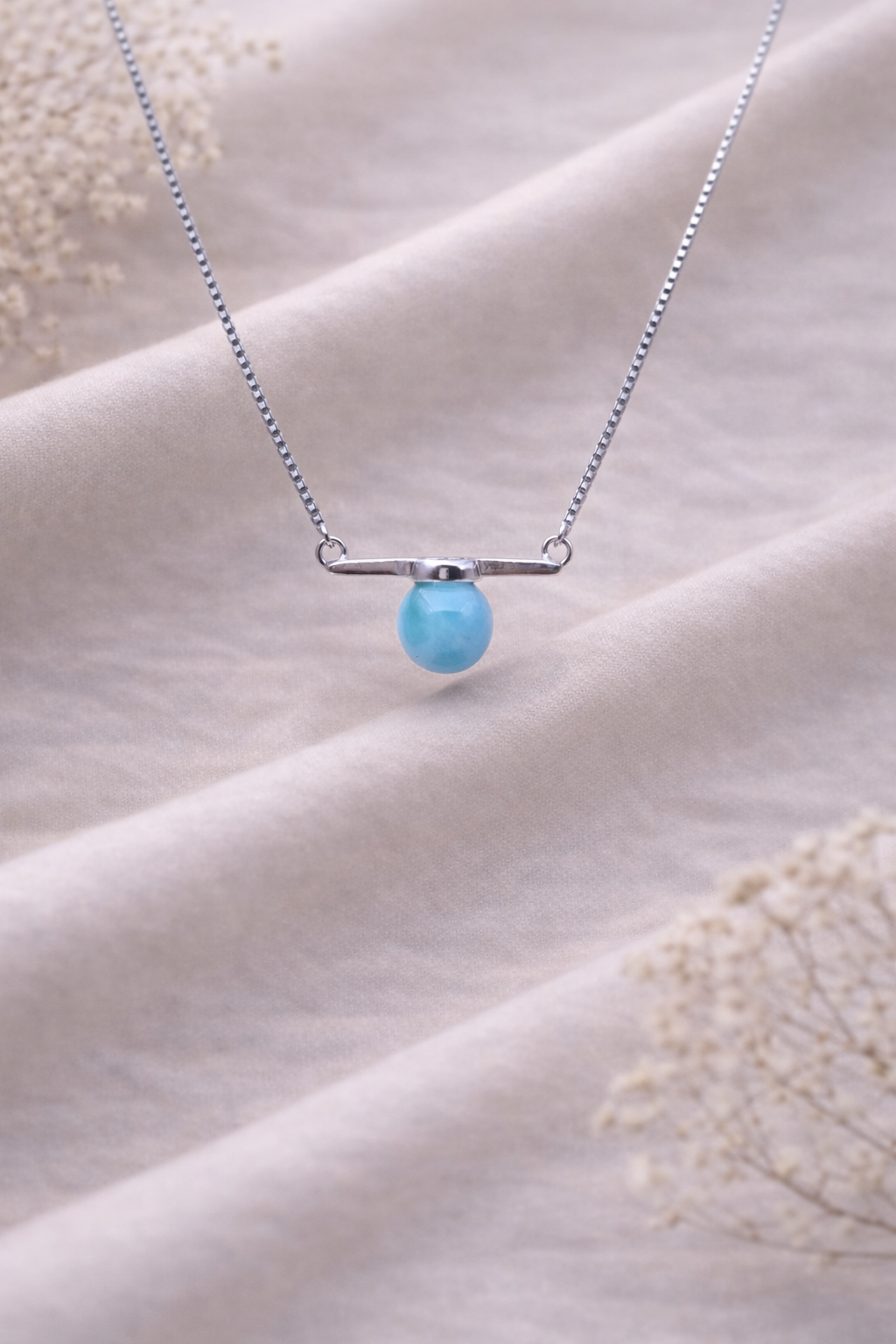 Serenity Drop 925 Sterling Silver Necklace