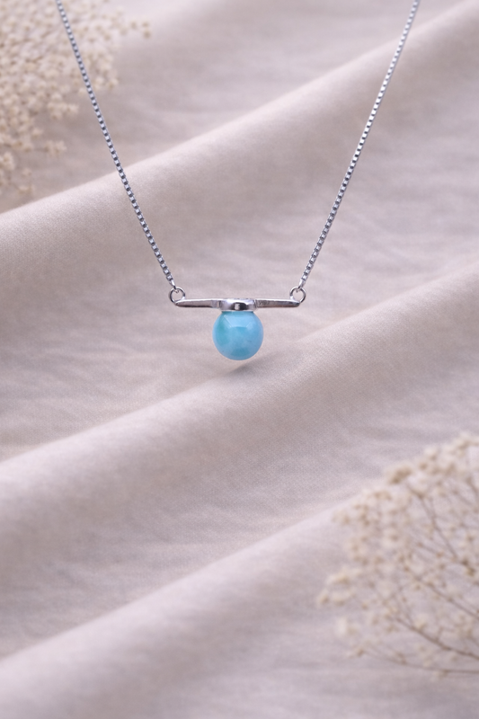 Serenity Drop 925 Sterling Silver Necklace