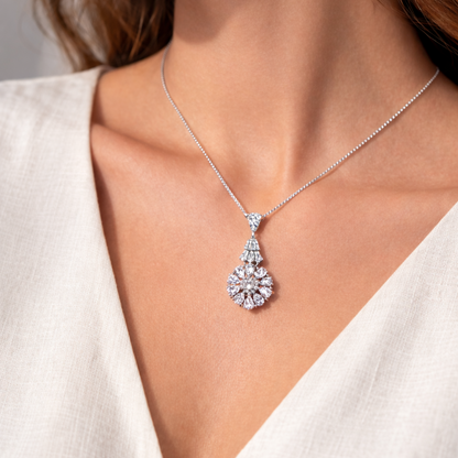 Starlume Drop 925 Sterling Silver Necklace