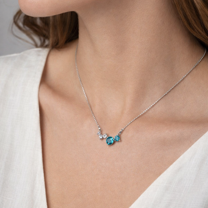 Trio Spark 925 Sterling Silver Necklace